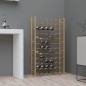 vidaXL Botellero para 72 botellas de metal dorado vidaXL Botellero para 72 botellas de metal dorado
