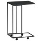 vidaXL Armario auxiliar con ruedas contrachapado negro 40x30x63,5 cm vidaXL Armario auxiliar con ruedas contrachapado negro 40x30x63,5 cm
