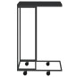 vidaXL Armario auxiliar con ruedas contrachapado negro 40x30x63,5 cm vidaXL Armario auxiliar con ruedas contrachapado negro 40x30x63,5 cm