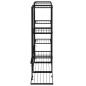 vidaXL Soporte para flores de hierro negro 94,5x25x89 cm