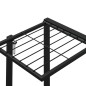 vidaXL Soporte para flores de hierro negro 94,5x25x89 cm