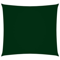 vidaXL Toldo de vela cuadrado tela Oxford verde oscuro 2x2 m