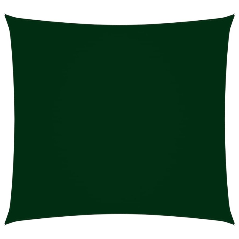 vidaXL Toldo de vela cuadrado tela Oxford verde oscuro 2x2 m
