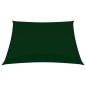 vidaXL Toldo de vela cuadrado tela Oxford verde oscuro 3x3 m