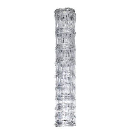 vidaXL Valla de jardín de acero galvanizado 50 m 120 cm