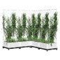 vidaXL Jardinera con enrejado PP blanco 120x120x121,5 cm vidaXL Jardinera con enrejado PP blanco 120x120x121,5 cm