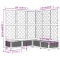 vidaXL Jardinera con enrejado PP blanco 120x120x121,5 cm vidaXL Jardinera con enrejado PP blanco 120x120x121,5 cm
