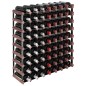 vidaXL Botellero para 72 botellas madera maciza pino marrón vidaXL Botellero para 72 botellas madera maciza pino marrón