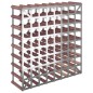 vidaXL Botellero para 72 botellas madera maciza pino marrón vidaXL Botellero para 72 botellas madera maciza pino marrón