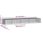 vidaXL Jaula para conejos 4 paneles hierro galvanizado 433x109x54 cm