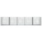 vidaXL Jaula para conejos 5 paneles hierro galvanizado 273x79x54 cm vidaXL Jaula para conejos 5 paneles hierro galvanizado 273x79x54 cm