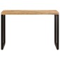 vidaXL Mesa de comedor 115x55x76 cm de madera maciza de mango y acero vidaXL Mesa de comedor 115x55x76 cm de madera maciza de mango y acero