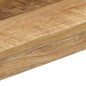 vidaXL Mesa de comedor 115x55x76 cm de madera maciza de mango y acero vidaXL Mesa de comedor 115x55x76 cm de madera maciza de mango y acero