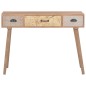 vidaXL Mesa consola con 3 cajones madera maciza de pino 100x30x73 cm vidaXL Mesa consola con 3 cajones madera maciza de pino 100x30x73 cm