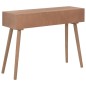 vidaXL Mesa consola con 3 cajones madera maciza de pino 100x30x73 cm vidaXL Mesa consola con 3 cajones madera maciza de pino 100x30x73 cm
