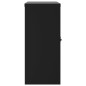 vidaXL Armario archivador de acero negro 90x40x90 cm