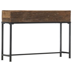 vidaXL Mesa consola de madera maciza reciclada 120x30x80 cm