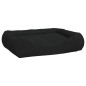 vidaXL Cojín para perros con almohadas tela oxford negro 75x58x18 cm