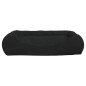 vidaXL Cojín para perros con almohadas tela oxford negro 75x58x18 cm