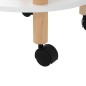 vidaXL Carrito con 3 estantes madera contrachapada y pino 38x38x82 cm