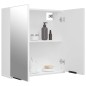 vidaXL Armario de baño con espejo blanco 64x20x67 cm vidaXL Armario de baño con espejo blanco 64x20x67 cm
