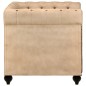vidaXL Sillón Chesterfield de cuero auténtico marrón vidaXL Sillón Chesterfield de cuero auténtico marrón