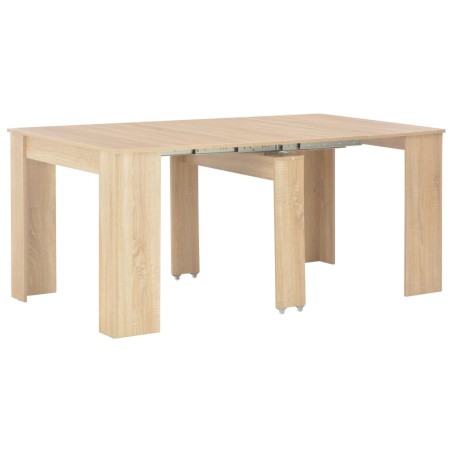 vidaXL Mesa de comedor extensible color roble Sonoma 175x90x75 cm