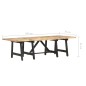 vidaXL Mesa de centro extensible de madera maciza de mango 160x70x45cm vidaXL Mesa de centro extensible de madera maciza de mango 160x70x45cm