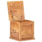 vidaXL Baúl de madera maciza de acacia 40x40x40 cm vidaXL Baúl de madera maciza de acacia 40x40x40 cm
