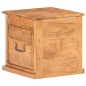 vidaXL Baúl de madera maciza de acacia 40x40x40 cm vidaXL Baúl de madera maciza de acacia 40x40x40 cm
