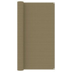 vidaXL Alfombra para tienda de campaña gris taupe 200x400 cm