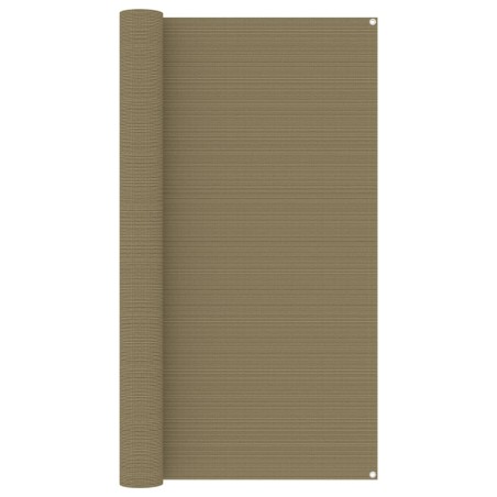 vidaXL Alfombra para tienda de campaña gris taupe 200x400 cm