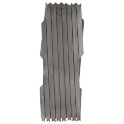 vidaXL Vallas enrejado 5 uds madera maciza de abeto gris 180x30 cm 