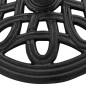 vidaXL Base de sombrilla de hierro fundido negro 44x44x32 cm 
