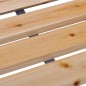vidaXL Banco de jardín madera maciza abeto 112 cm vidaXL Banco de jardín madera maciza abeto 112 cm