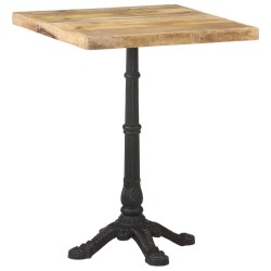 vidaXL Mesa de bistró madera de mango rugosa 60x60x77 cm 