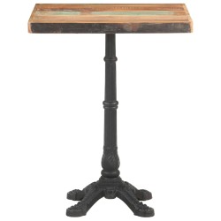 vidaXL Mesa de bistró de madera maciza reciclada 60x60x76 cm  
