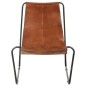 vidaXL Silla de relax de cuero auténtico marrón vidaXL Silla de relax de cuero auténtico marrón
