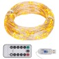 vidaXL Tira de luces con 300 LED PVC blanco cálido 30 m vidaXL Tira de luces con 300 LED PVC blanco cálido 30 m
