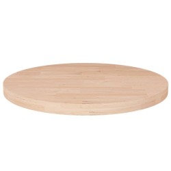 vidaXL Superficie de mesa redonda madera de roble sin tratar Ø30x2,5cm