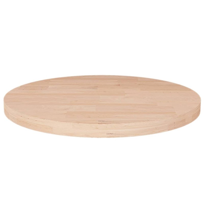 vidaXL Superficie de mesa redonda madera de roble sin tratar Ø30x2,5cm vidaXL Superficie de mesa redonda madera de roble sin tratar Ø30x2,5cm