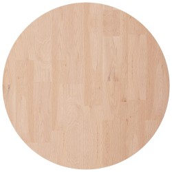 vidaXL Superficie de mesa redonda madera de roble sin tratar Ø30x2,5cm