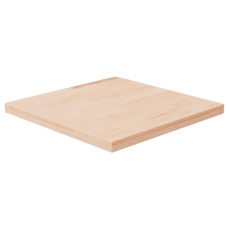 vidaXL Tablero de mesa cuadrada madera de roble sin tratar 40x40x2,5cm