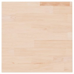 vidaXL Tablero de mesa cuadrada madera de roble sin tratar 40x40x2,5cm