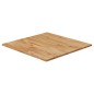 vidaXL Tablero de mesa cuadrado madera roble marrón claro 70x70x1,5 cm