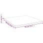 vidaXL Tablero de mesa cuadrado madera roble marrón claro 70x70x1,5 cm