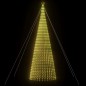 vidaXL Árbol de Navidad cono de luz 1544 LEDs blanco cálido 500 cm vidaXL Árbol de Navidad cono de luz 1544 LEDs blanco cálido 500 cm