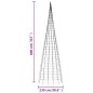 vidaXL Árbol de Navidad en asta de bandera 3000 LED blanco frío 800 cm vidaXL Árbol de Navidad en asta de bandera 3000 LED blanco frío 800 cm