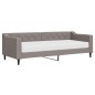 vidaXL Sofá cama con colchón tela gris taupe 80x200 cm vidaXL Sofá cama con colchón tela gris taupe 80x200 cm