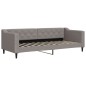 vidaXL Sofá cama con colchón tela gris taupe 80x200 cm vidaXL Sofá cama con colchón tela gris taupe 80x200 cm